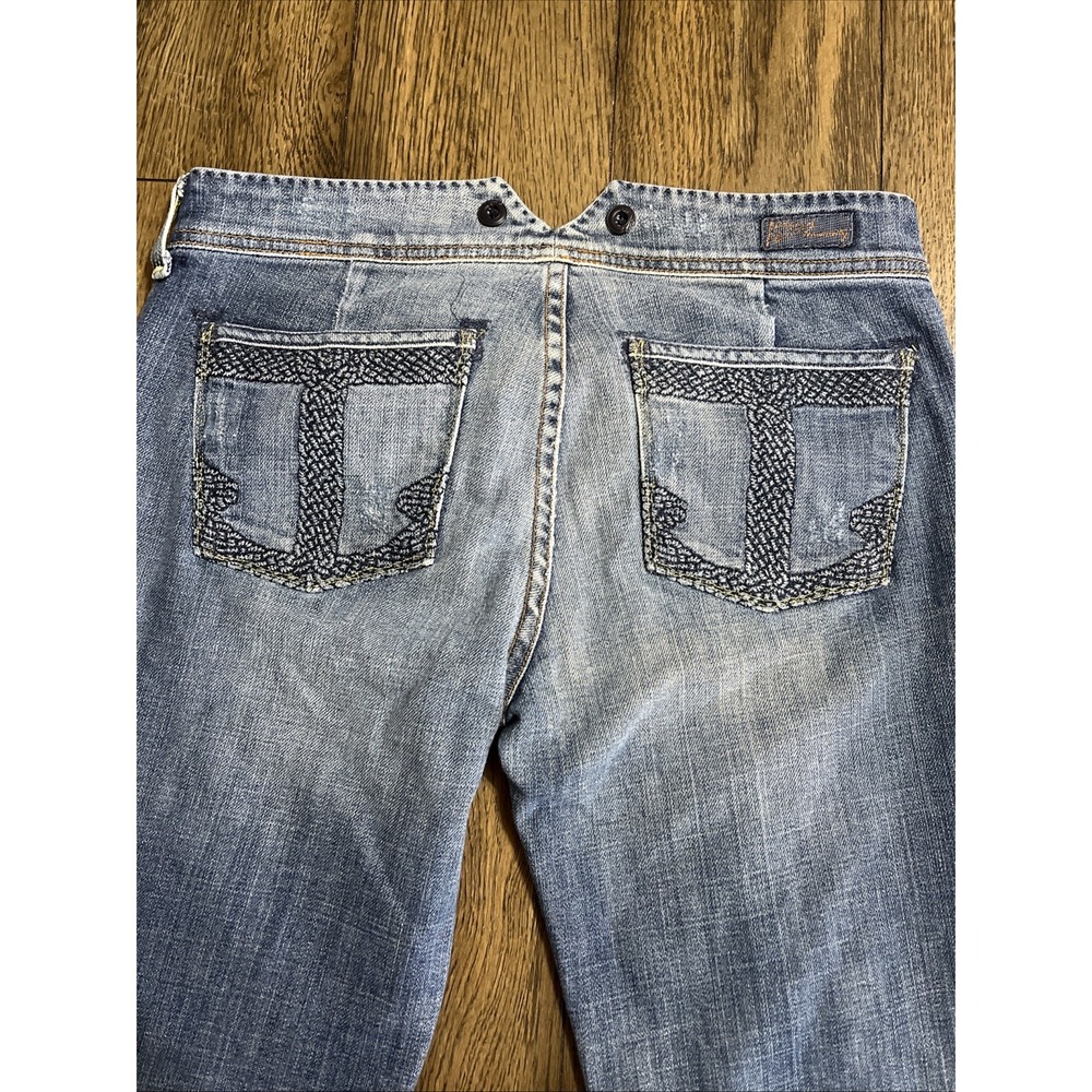 Citizens Of Humanity Faye Wide Leg Jeans Womens 30 x 30.5 Low Waist Stretch Blue